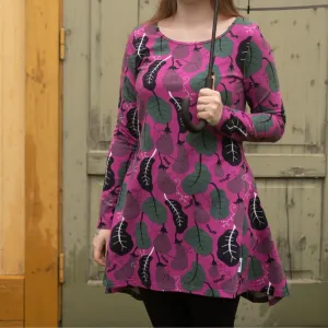 PaaPii Ladies Heija Tunic - Aubergine - Purple - Long Sleeve