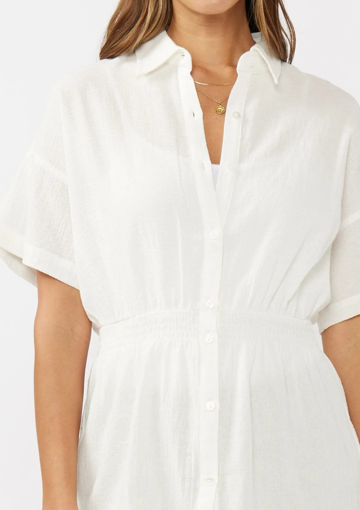 Palladia Smocked Tunic Top