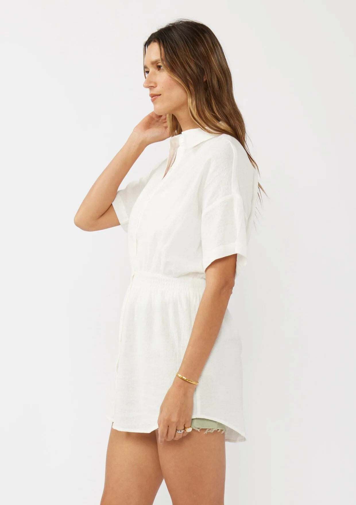 Palladia Smocked Tunic Top