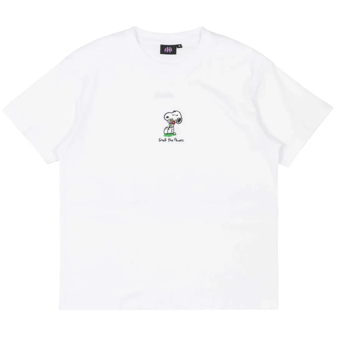Palmah NZ Smell The Flowers T-Shirt | White