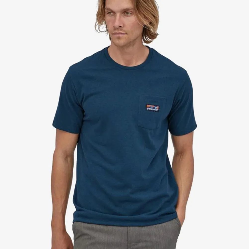 Patagonia Boardshort Label Pocket ResponsibiliTee -Gravel Heather