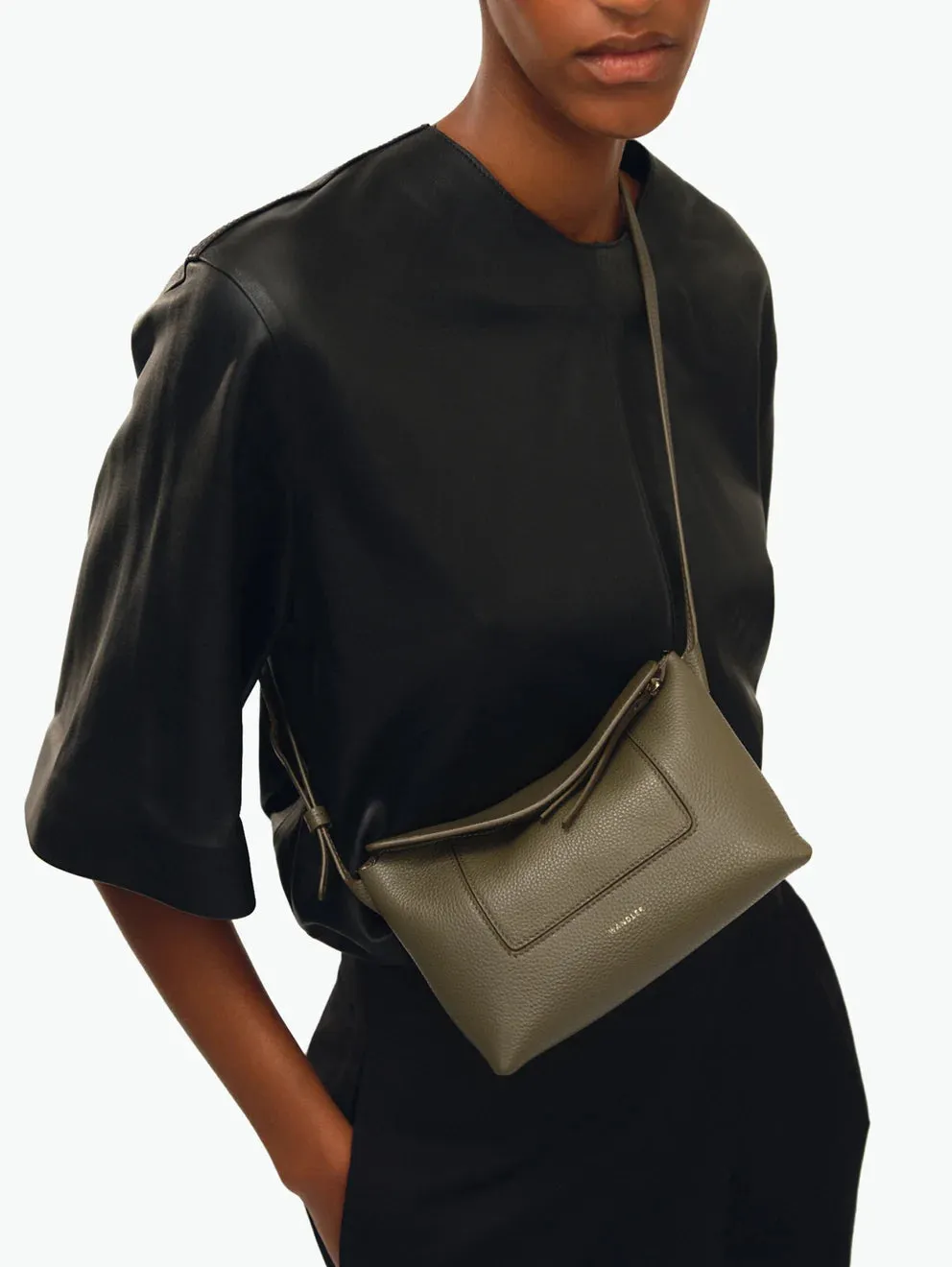 Penelope Slouch Mini Bag - Olive Crust