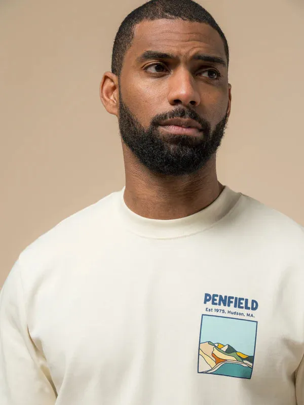 Penfield Block Landscape Graphic T-shirt Vanilla Ice