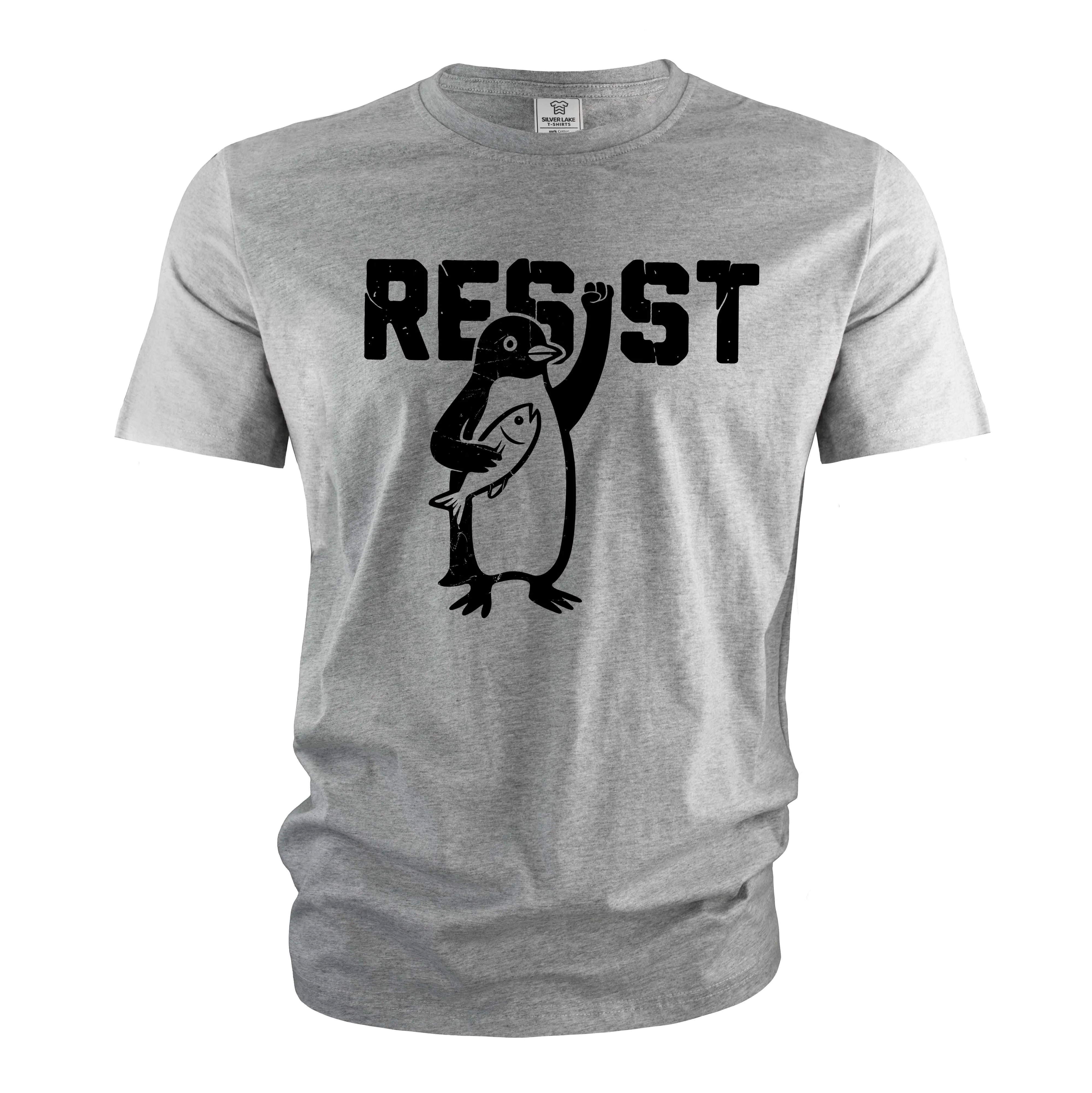 Penguins Resist Shirt, Penguins Against Tariffs Tee, Funny Anti Trump T-Shirt, Resist Shirt