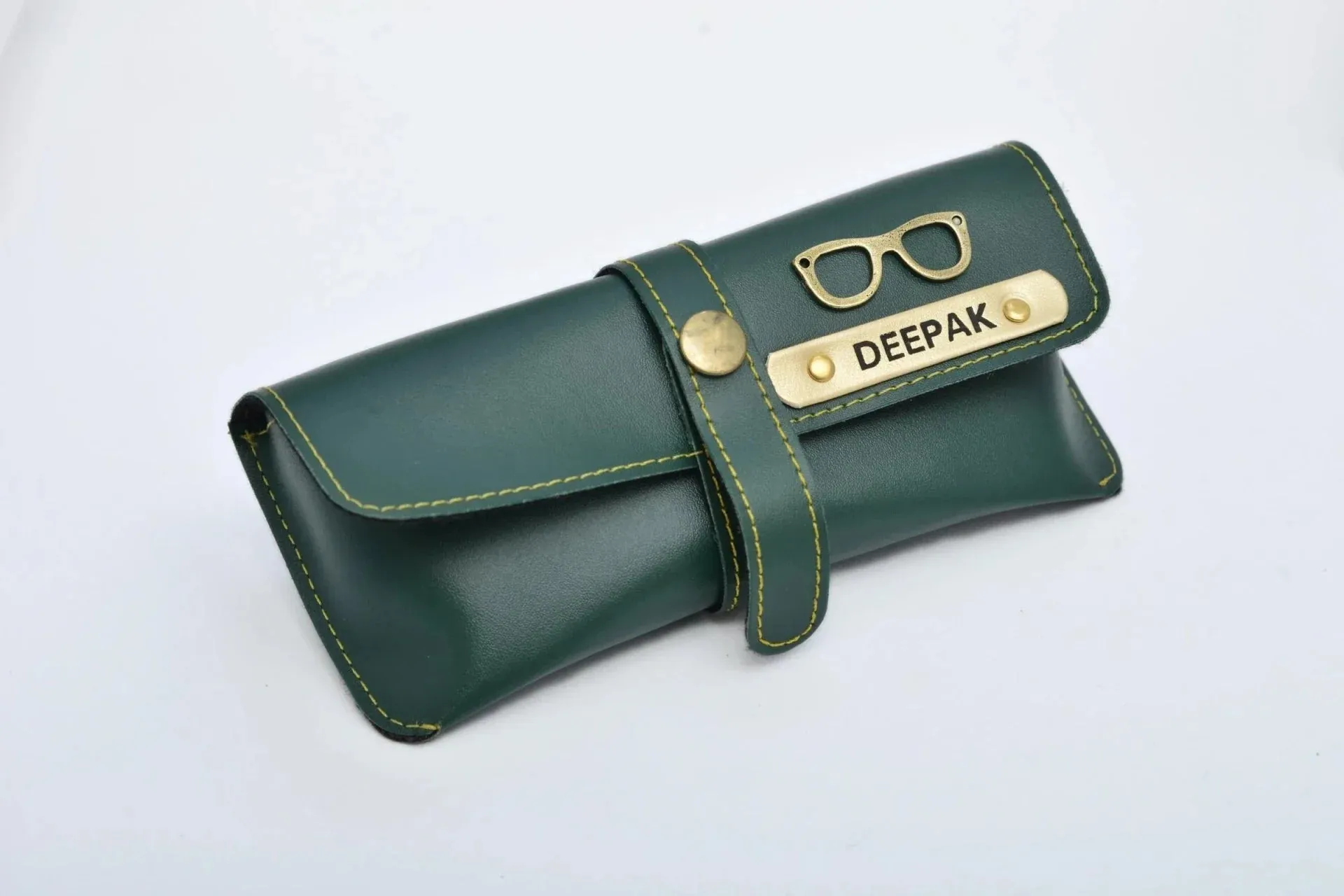 Personalised Pastel Temperature Display Bottle & All in One Men's Combo (4 pcs)  - Olive Green