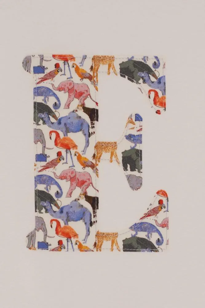 Personalised White T-Shirt in Queue for the Zoo Liberty Print