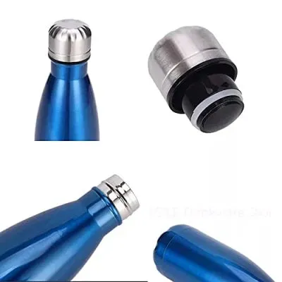 Personalized All in One Men's Combo (4 pcs) & Customized Rainbow Stainless Steel Water Bottles - Grey