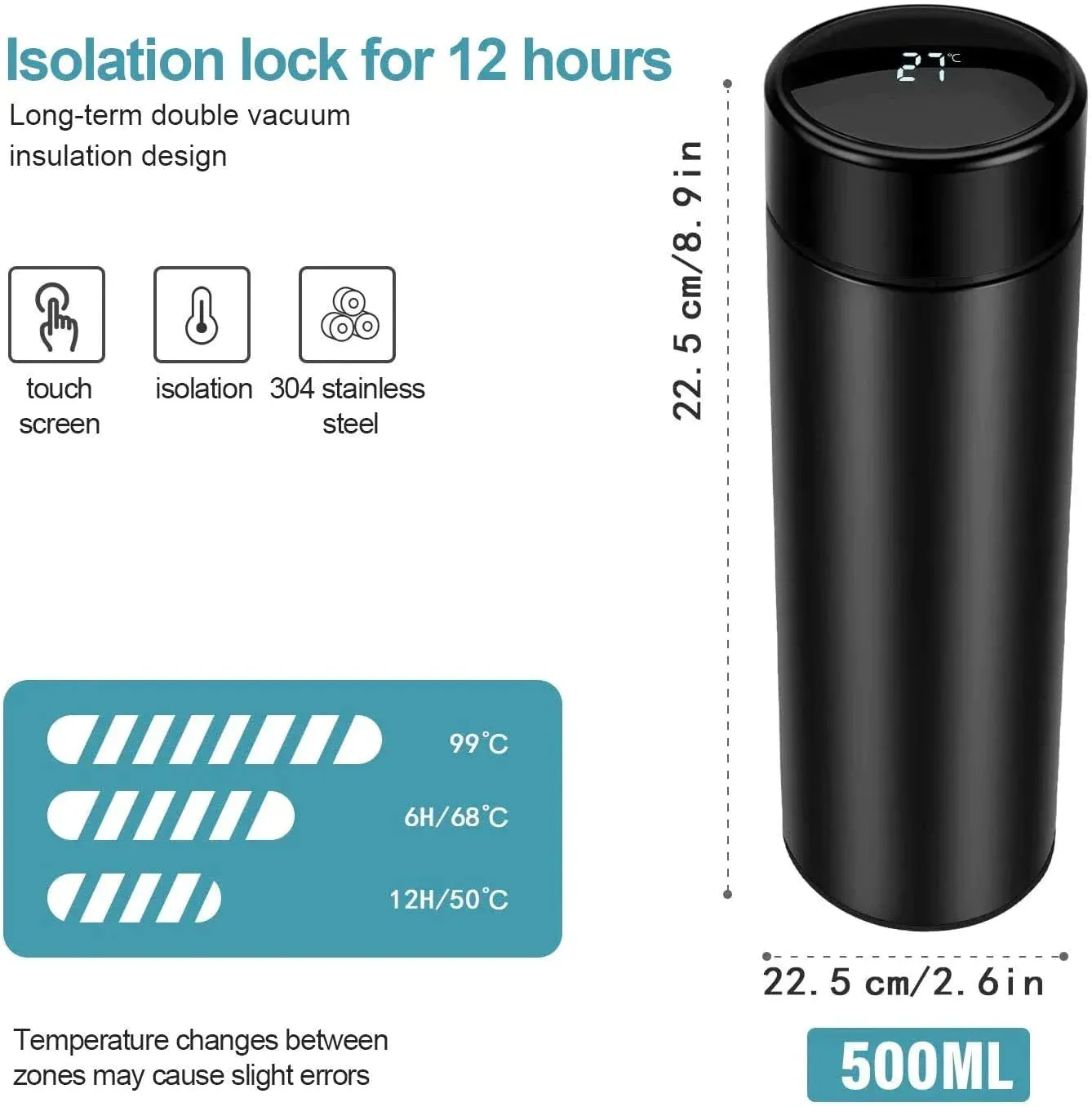 Personalized Stainless Steel Mug, Temperature Bottle & All in One Men's Combo (4 pcs) - Brown