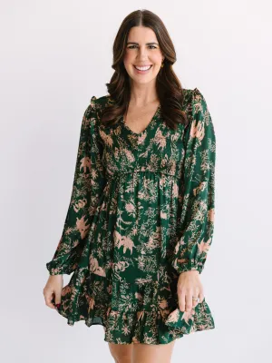 Phoebe Printed Smocked Dress