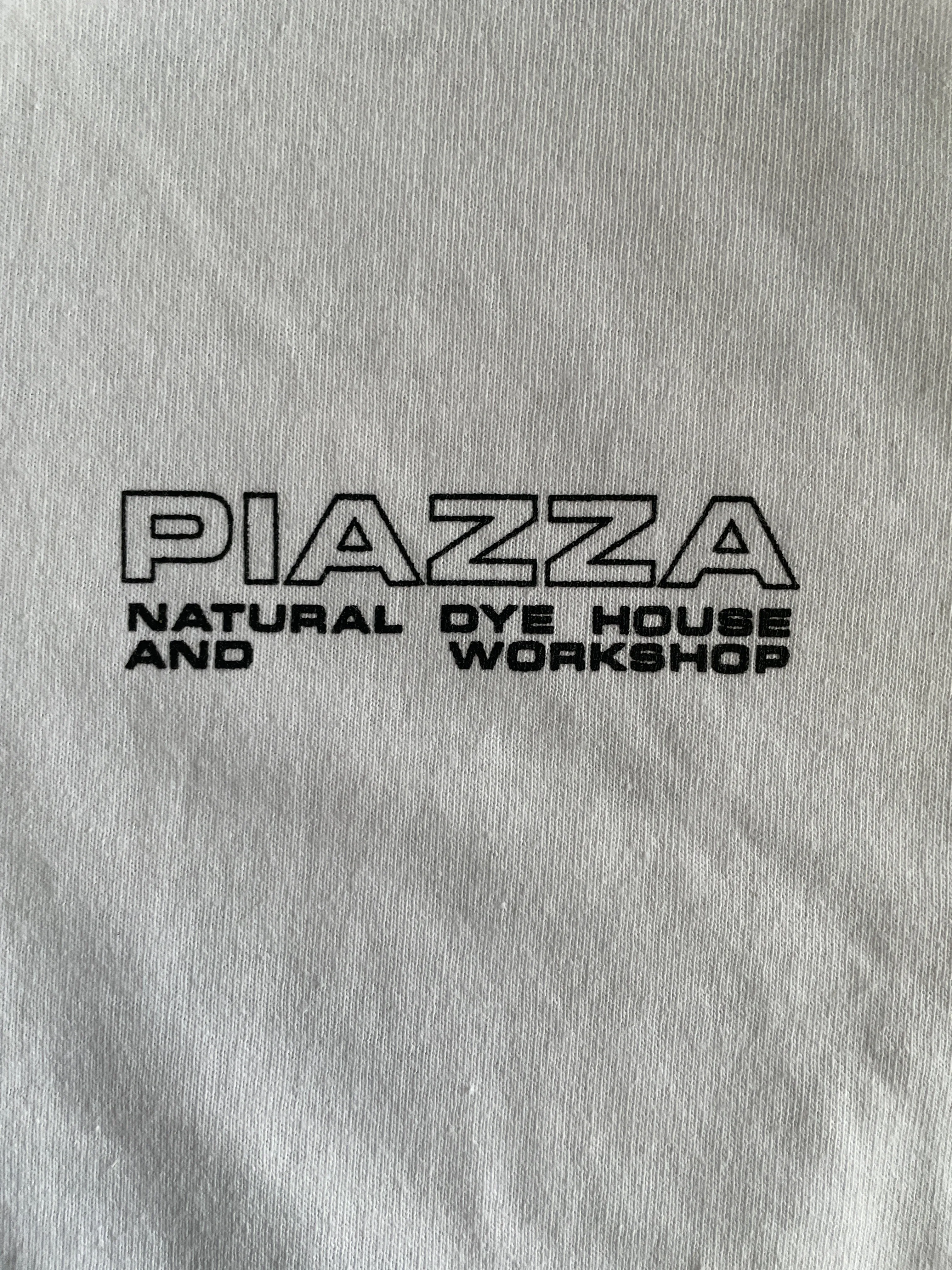 PIAZZA Dye House T-Shirt in White: LONG SLEEVE