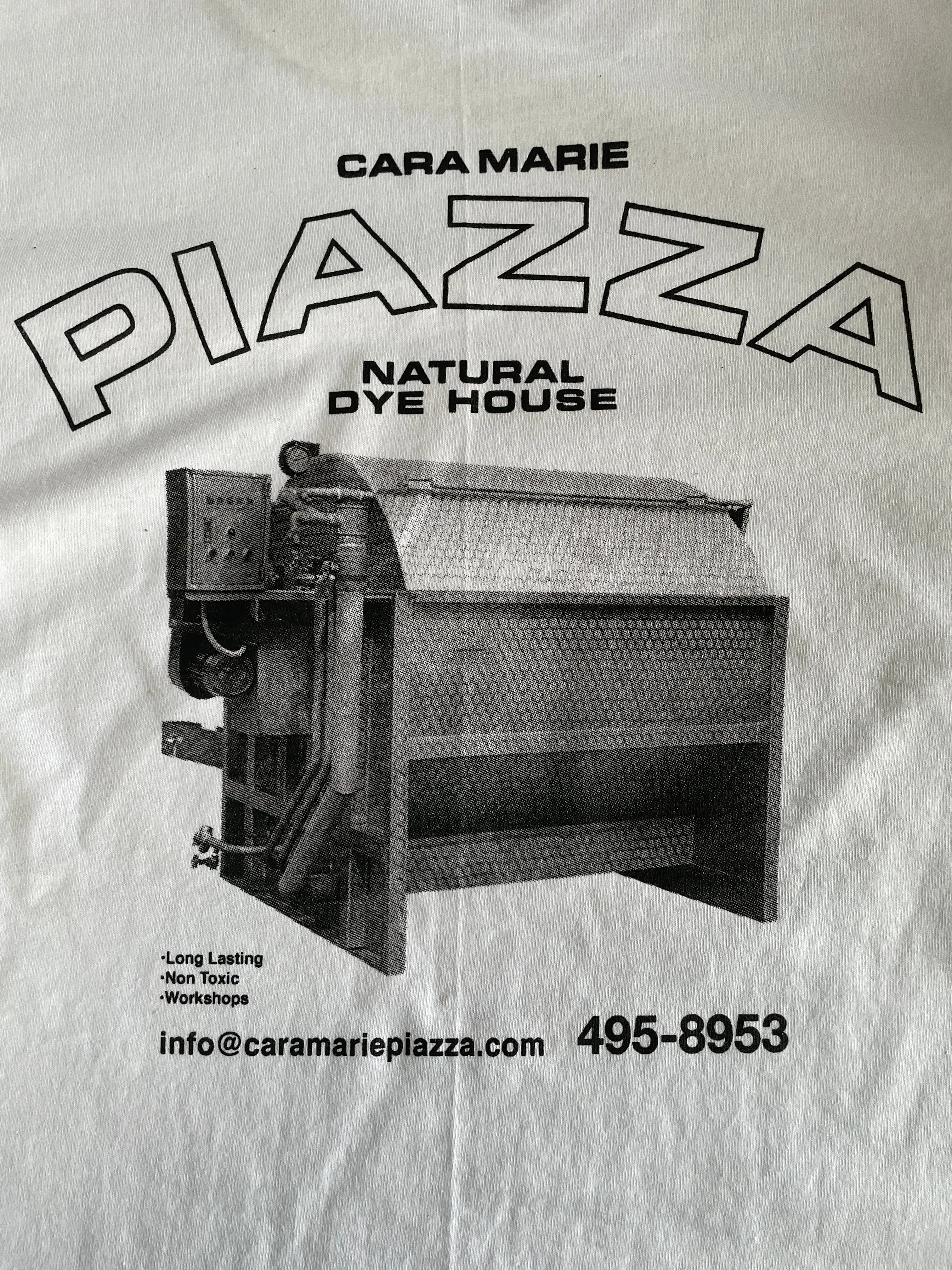 PIAZZA Dye House T-Shirt in White: LONG SLEEVE