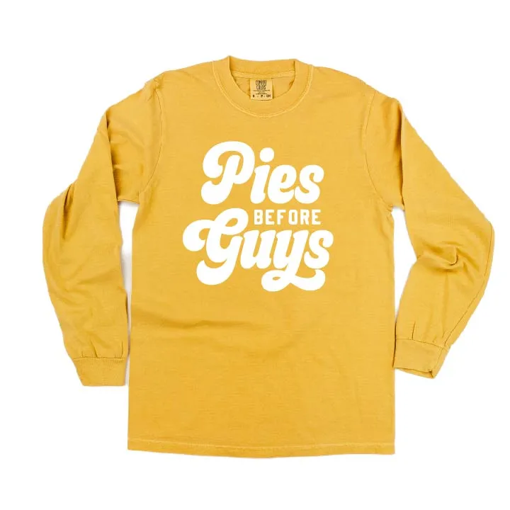 Pies Before Guys - LONG SLEEVE COMFORT COLORS TEE