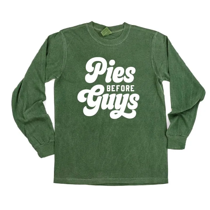 Pies Before Guys - LONG SLEEVE COMFORT COLORS TEE