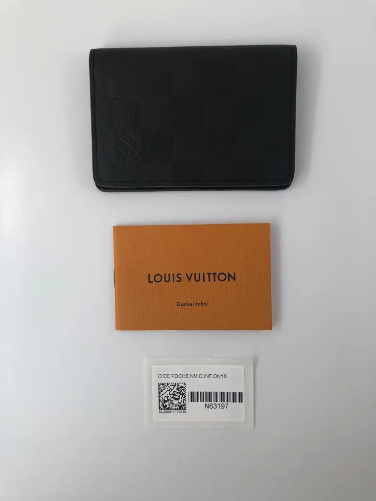 Pocket Organizer Damier Infini Onyx