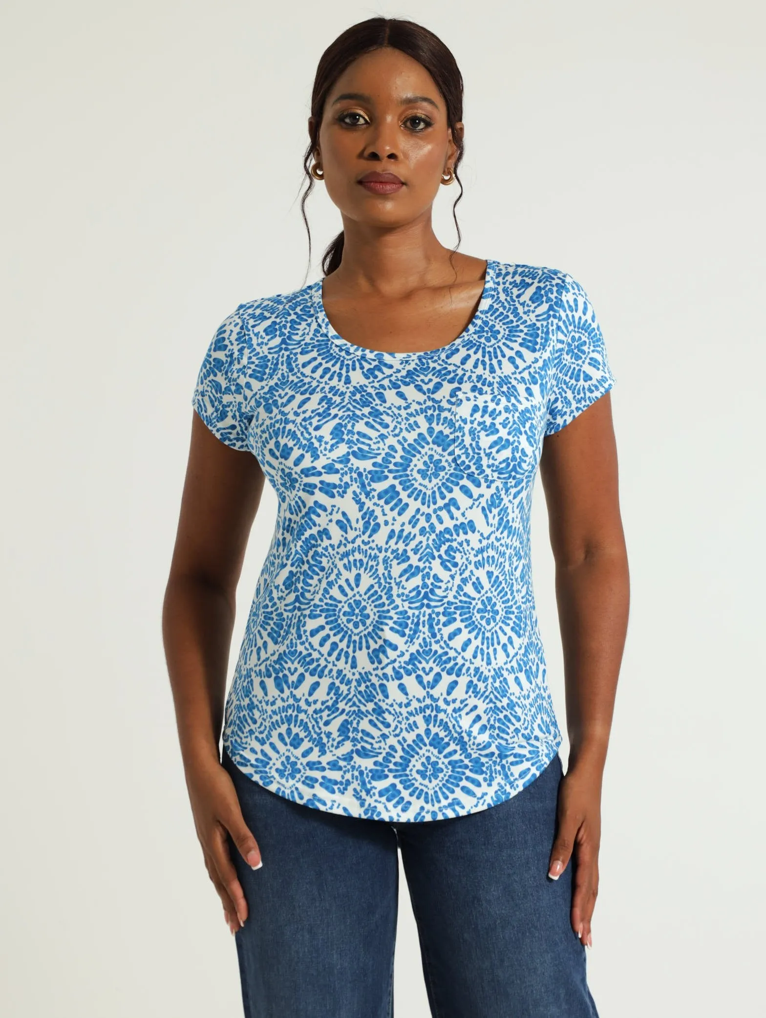 Pocket Tee - Cobalt