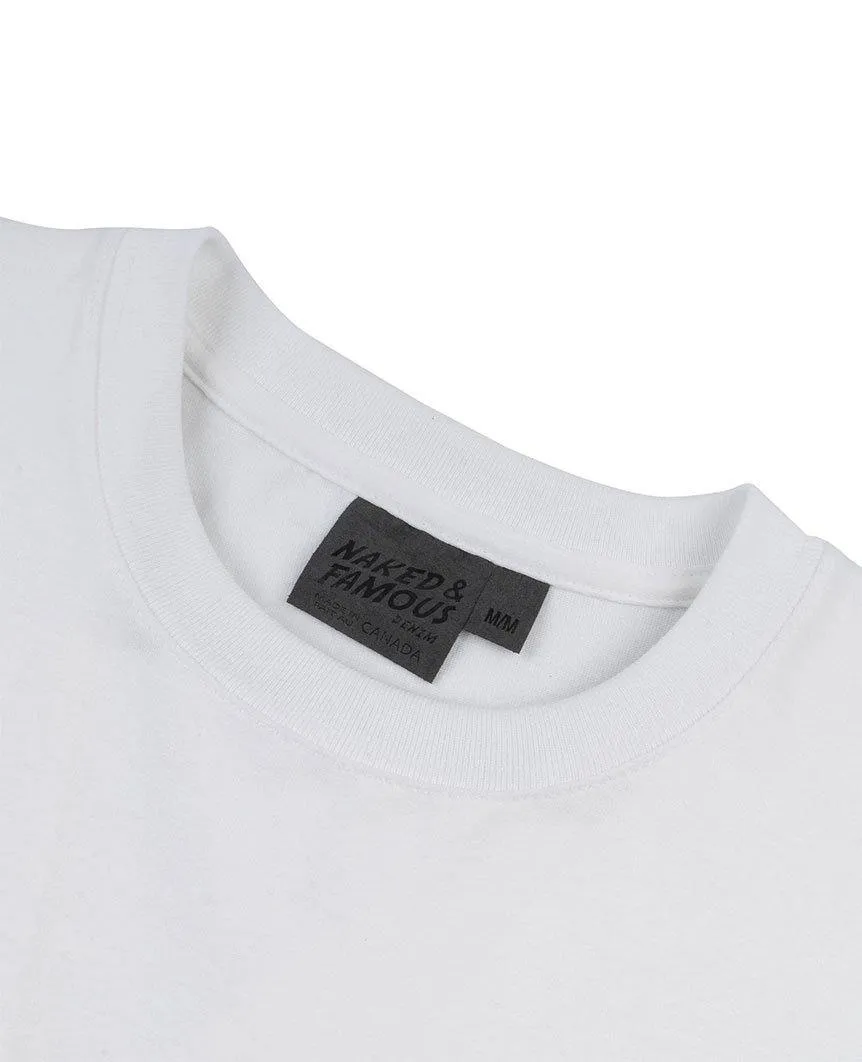 Pocket Tee - White - Japanese Tigers Red