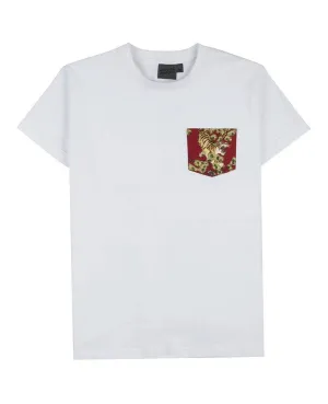 Pocket Tee - White - Japanese Tigers Red