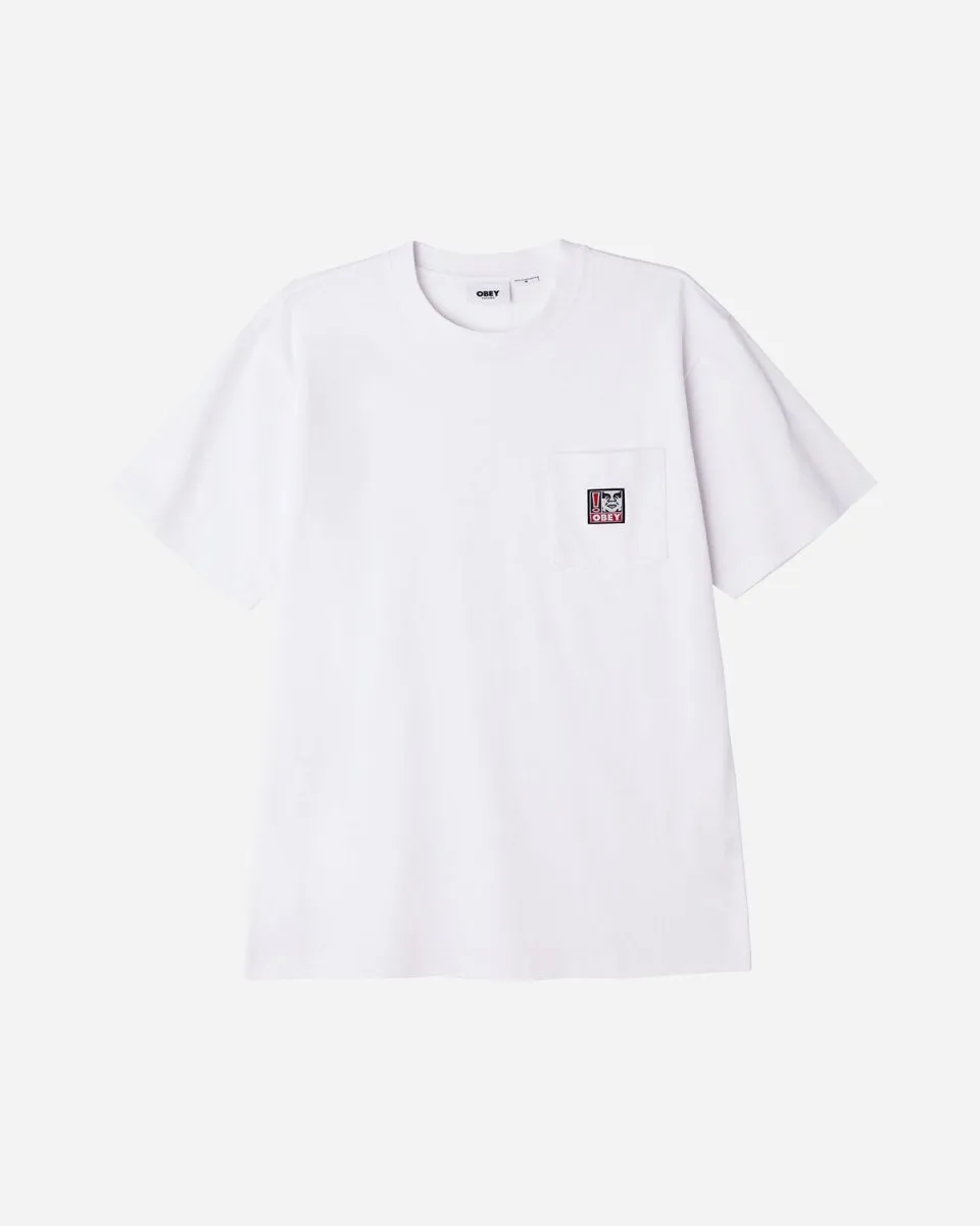 Point Organic Pocket Tee - White
