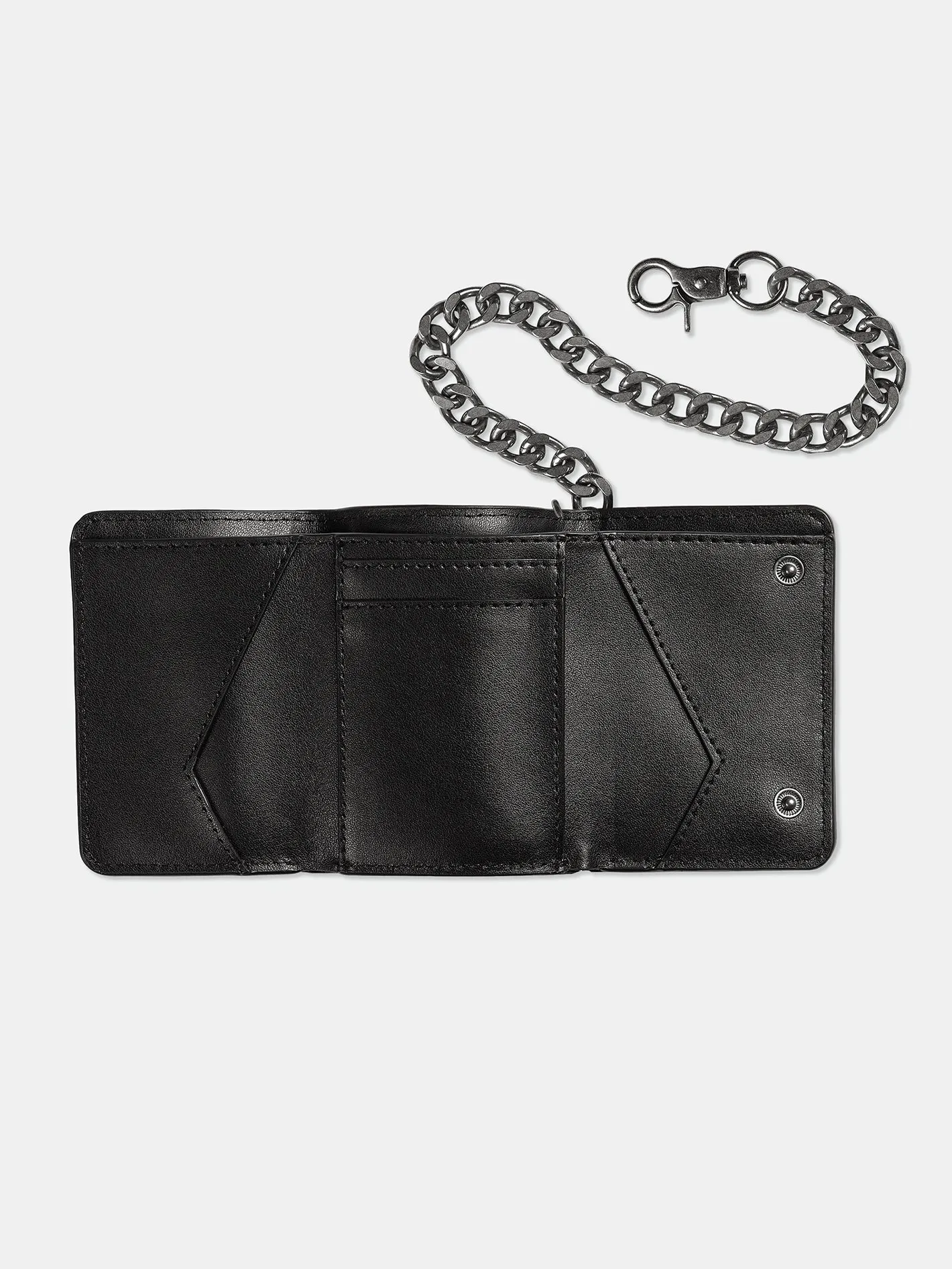 Portefeuille V Ent Leather - BLACK