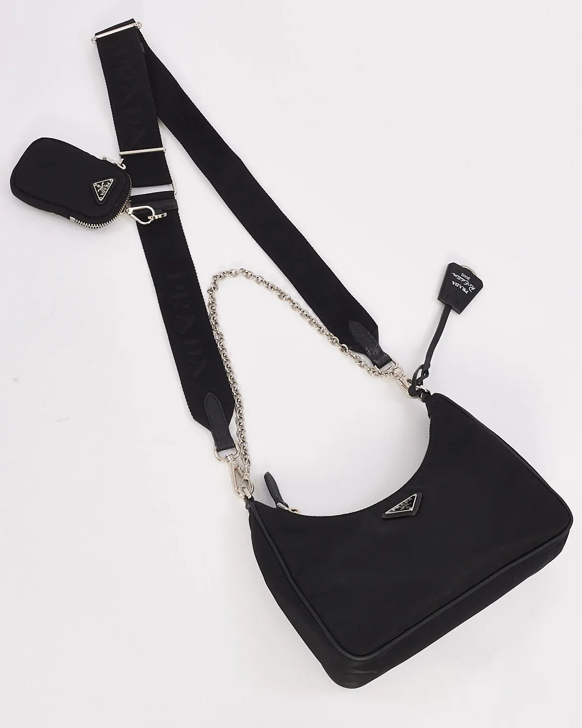 Prada Black Nylon Tessuto Re Edition 2005 Bag