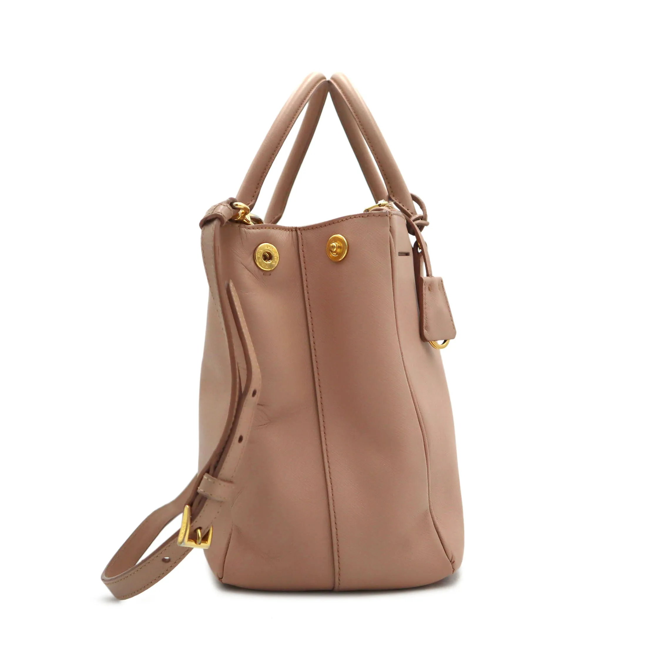 Prada Saffiano Galleria Double Zip Tote Bag