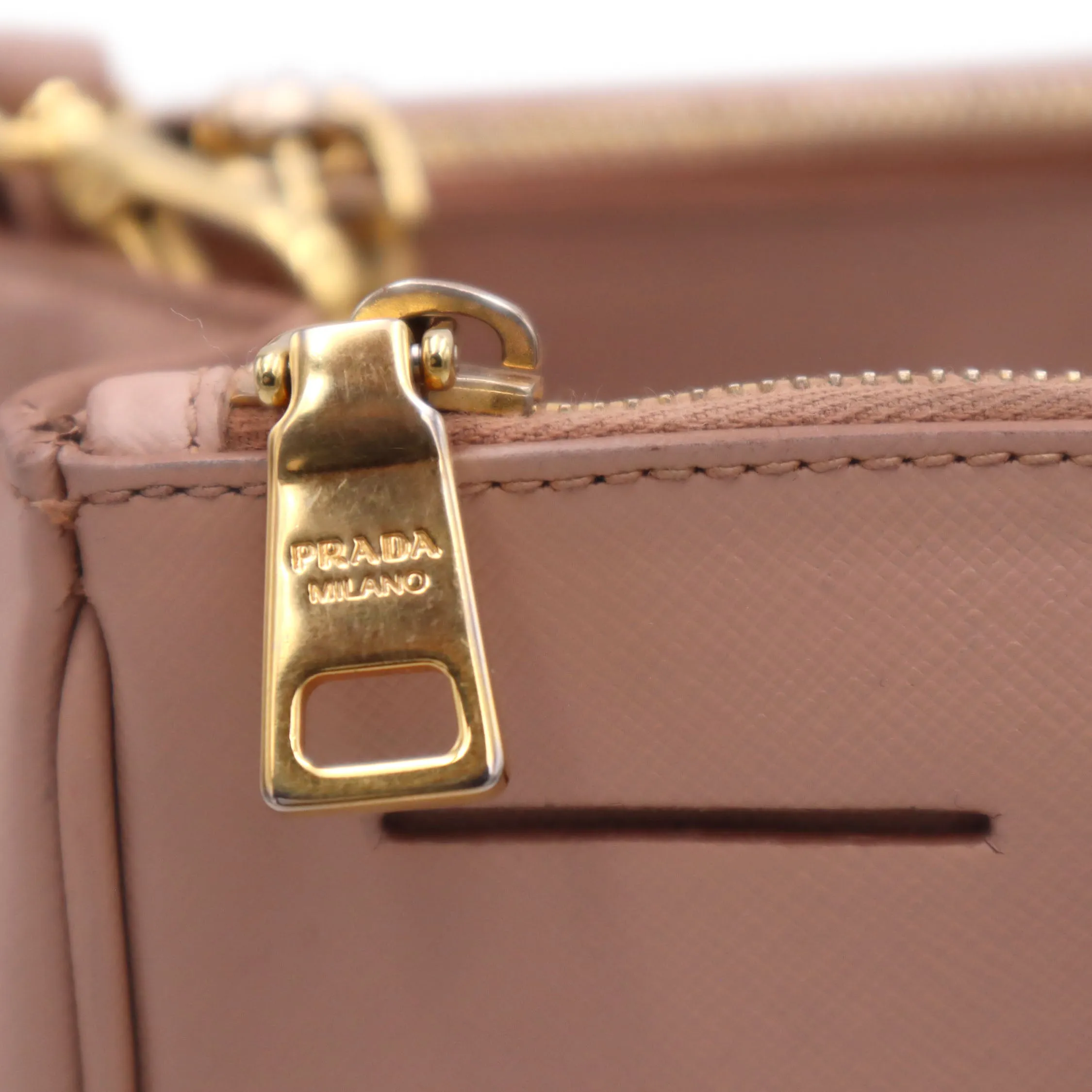 Prada Saffiano Galleria Double Zip Tote Bag