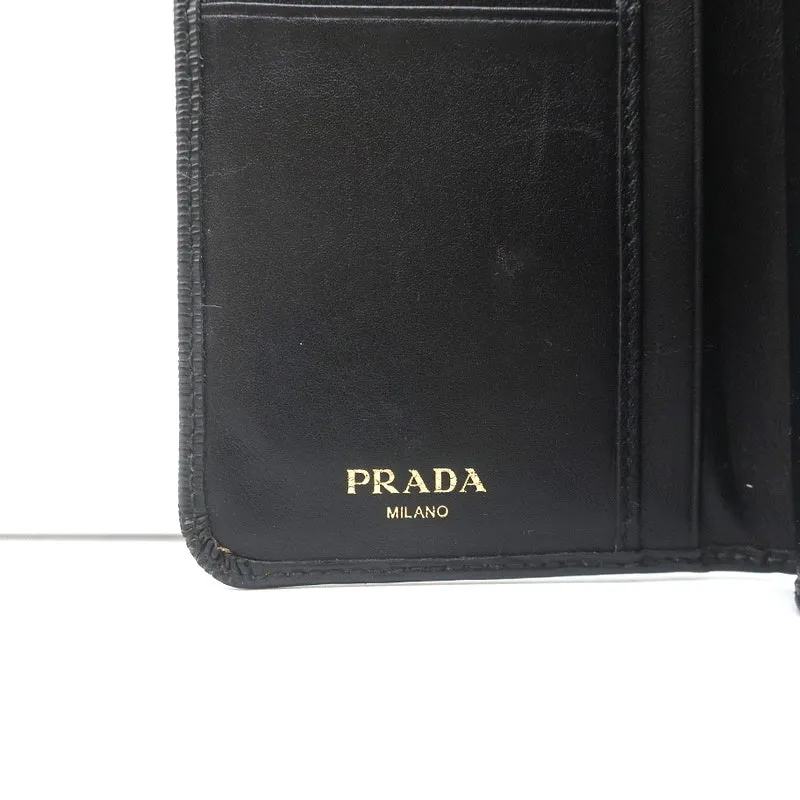 Prada Saffiano Leather Wallet Black