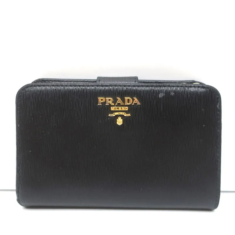 Prada Saffiano Leather Wallet Black