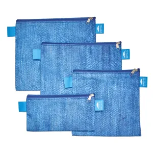 PREMIUM BLUE DENIM SANDWICH BAG SET (4)