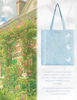 Premium Lace Butterfly Designer Handbag for Women, 2025 Summer Romantic Niche Foldable Large Denim Tote Bag with Pockets
