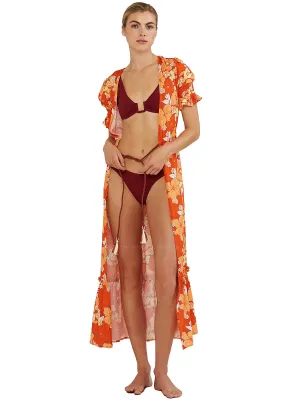 Printed Baggy Sleeves Cover Up ::RET
