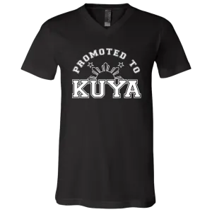 Promoted To Kuya Unisex Jersey V-Neck T-Shirt
