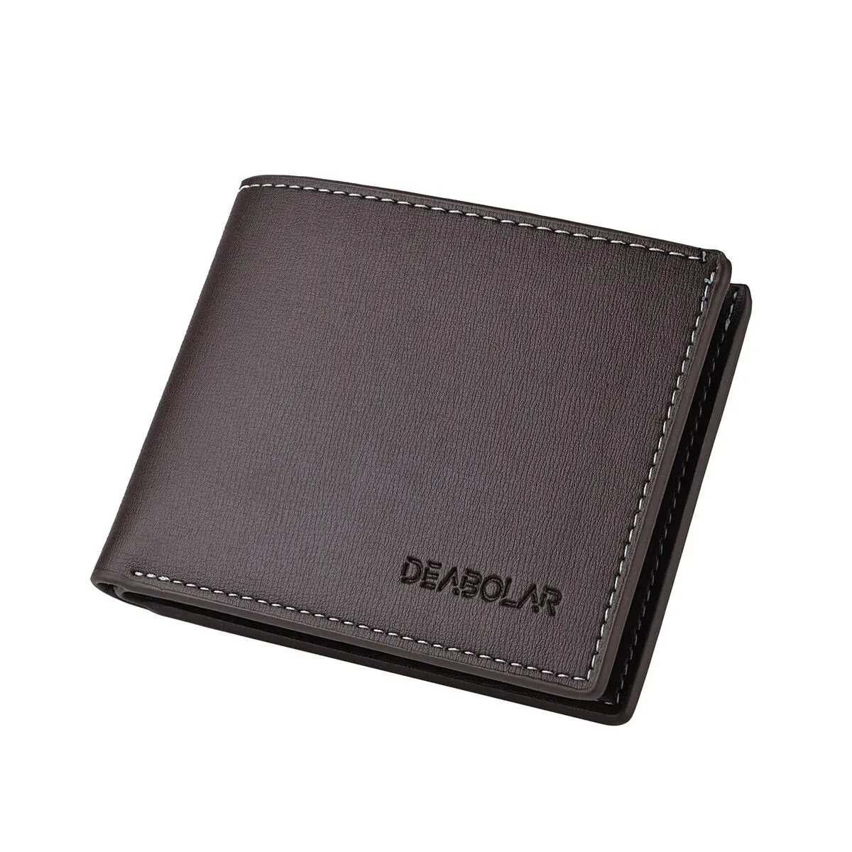 PU Leather Men's Short Wallet – Slim Folding Credit Card Holder