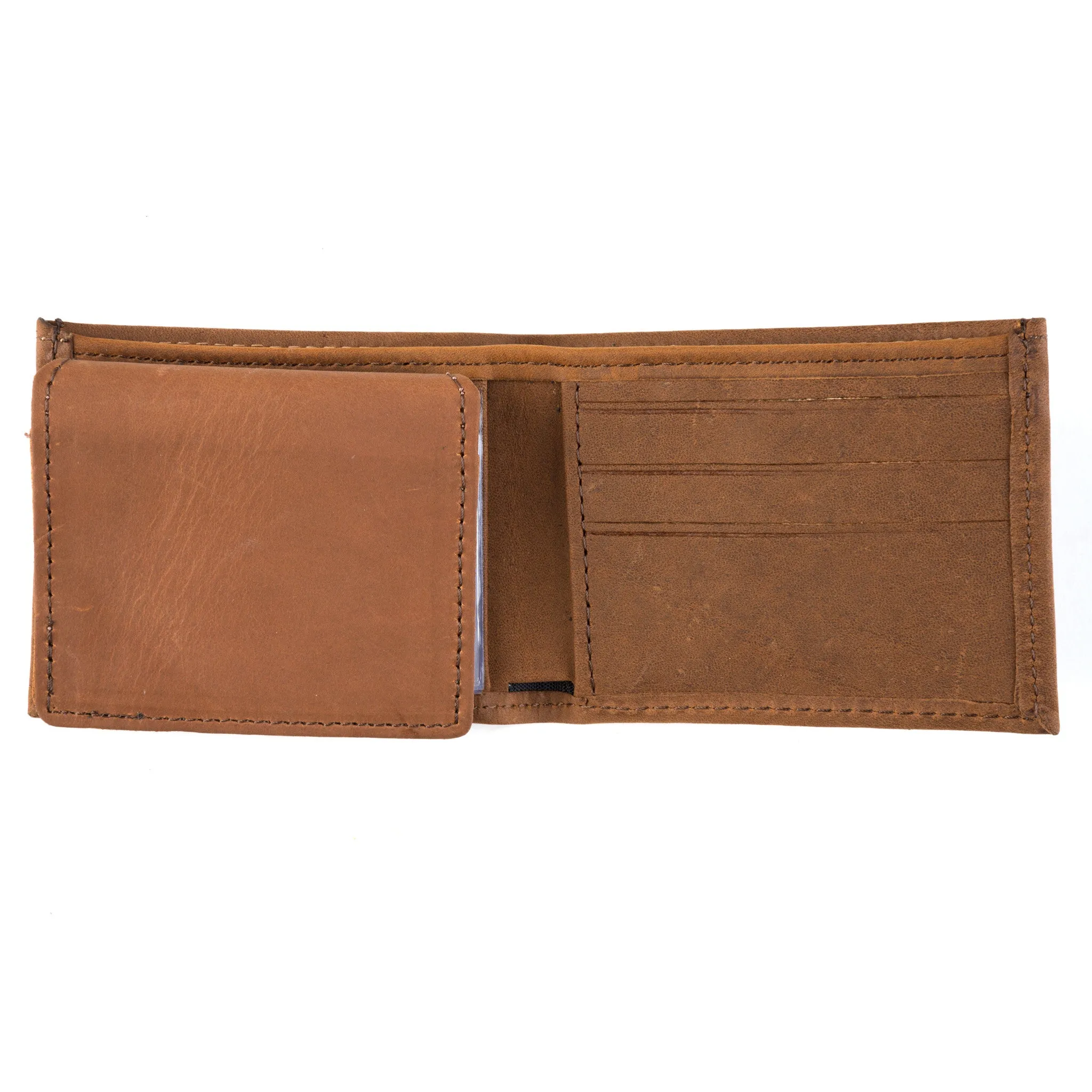 PU306-196  Embossed Billfold- Brown Horses