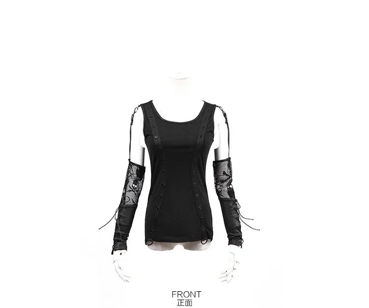 Punk Rock/Street Punk  Off Shoulder Top