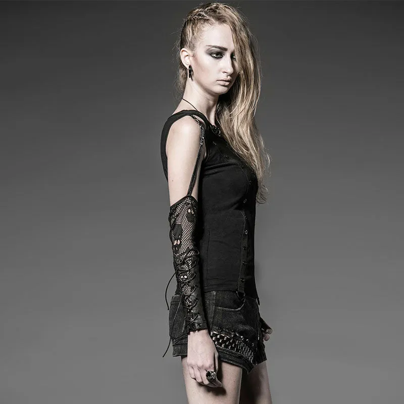 Punk Rock/Street Punk  Off Shoulder Top