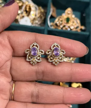 Pure 925 Silver CZ Earrings