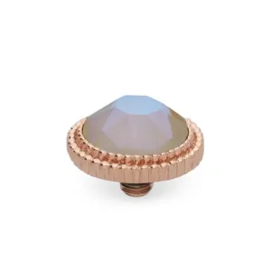 Qudo Fabero 10mm Rose Gold Topper - Ivory Cream Delite