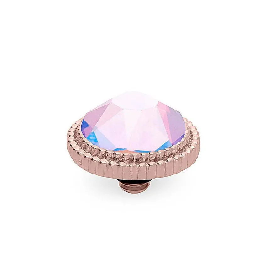 Qudo Fabero 10mm  Rose Gold Topper - Light Rose Shimmer