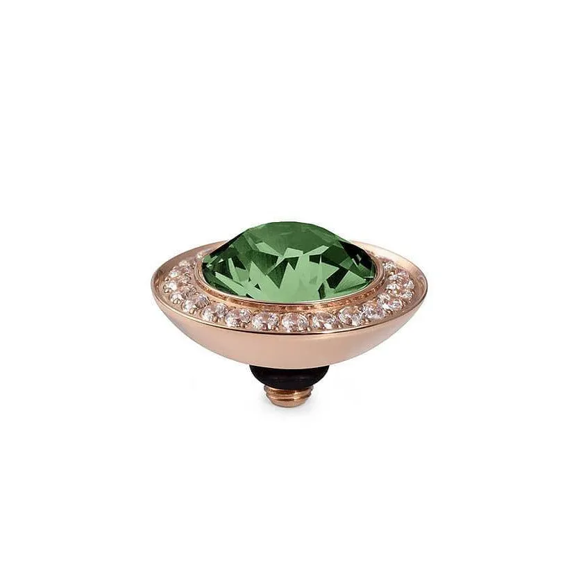 Qudo Tondo Deluxe 13mm Rose Gold Topper - Erinite
