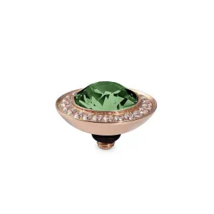 Qudo Tondo Deluxe 13mm Rose Gold Topper - Erinite