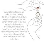 Qudo Tondo Deluxe 13mm Rose Gold Topper - Erinite