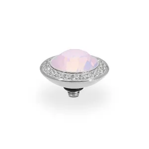 Qudo Tondo Deluxe 13mm Silver Topper - Rose Opal