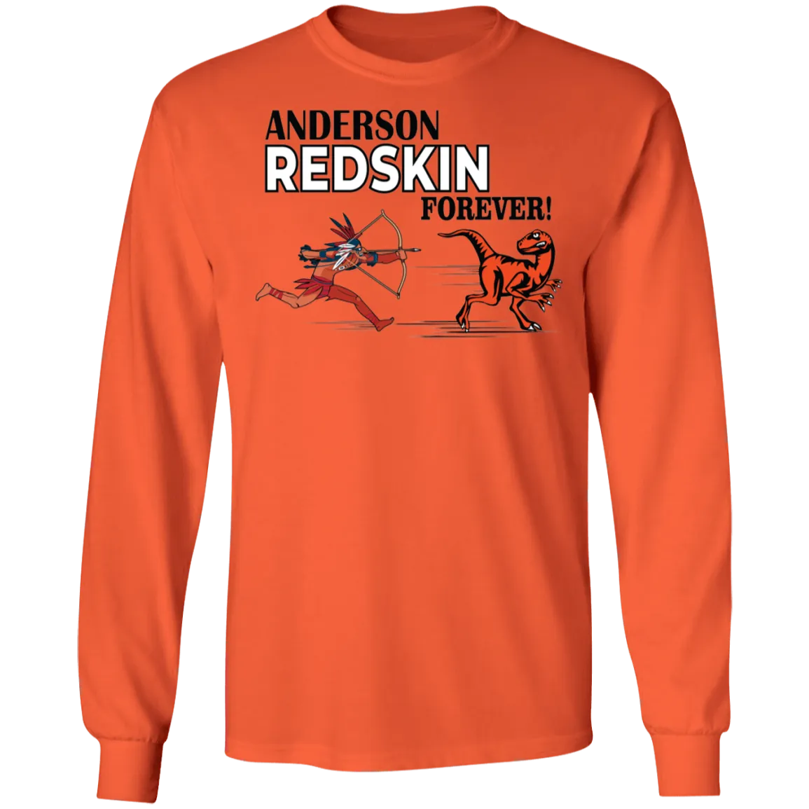 "REDSKIN FOREVER" Long Sleeve (Orange