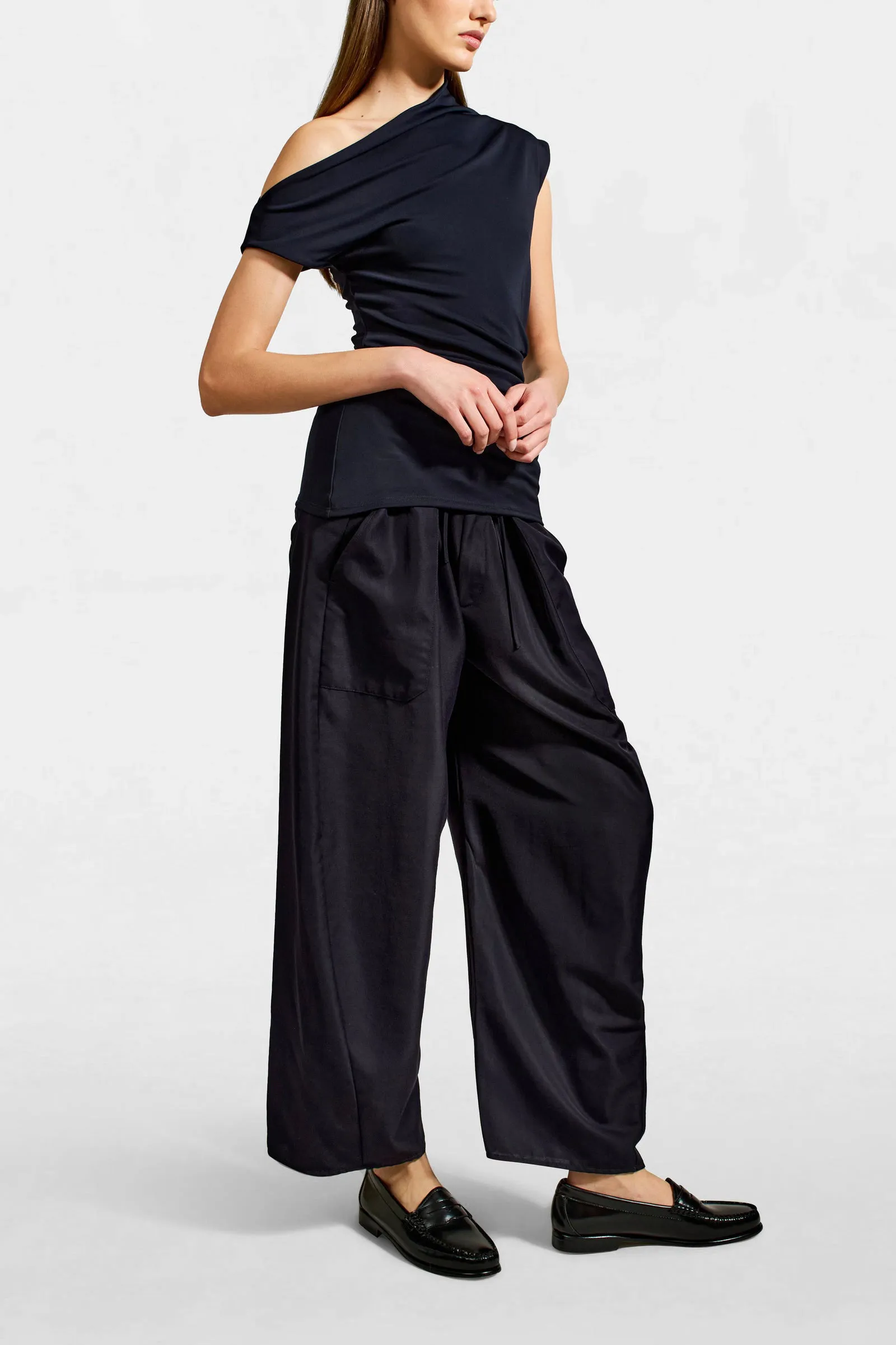 Rae Top in Midnight Slink Jersey