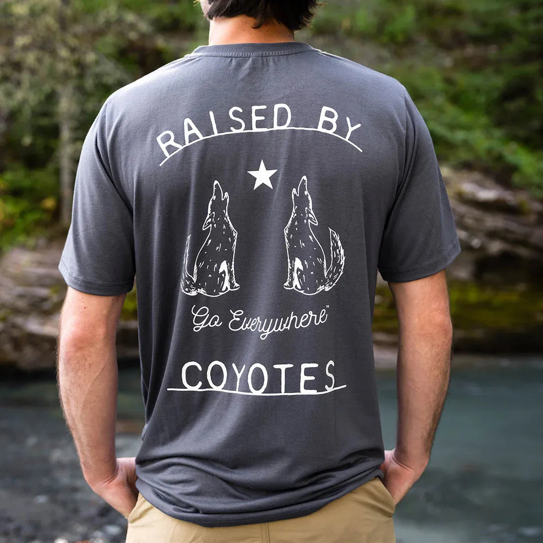 Raised by Coyotes Go Everywhere T-Shirt
