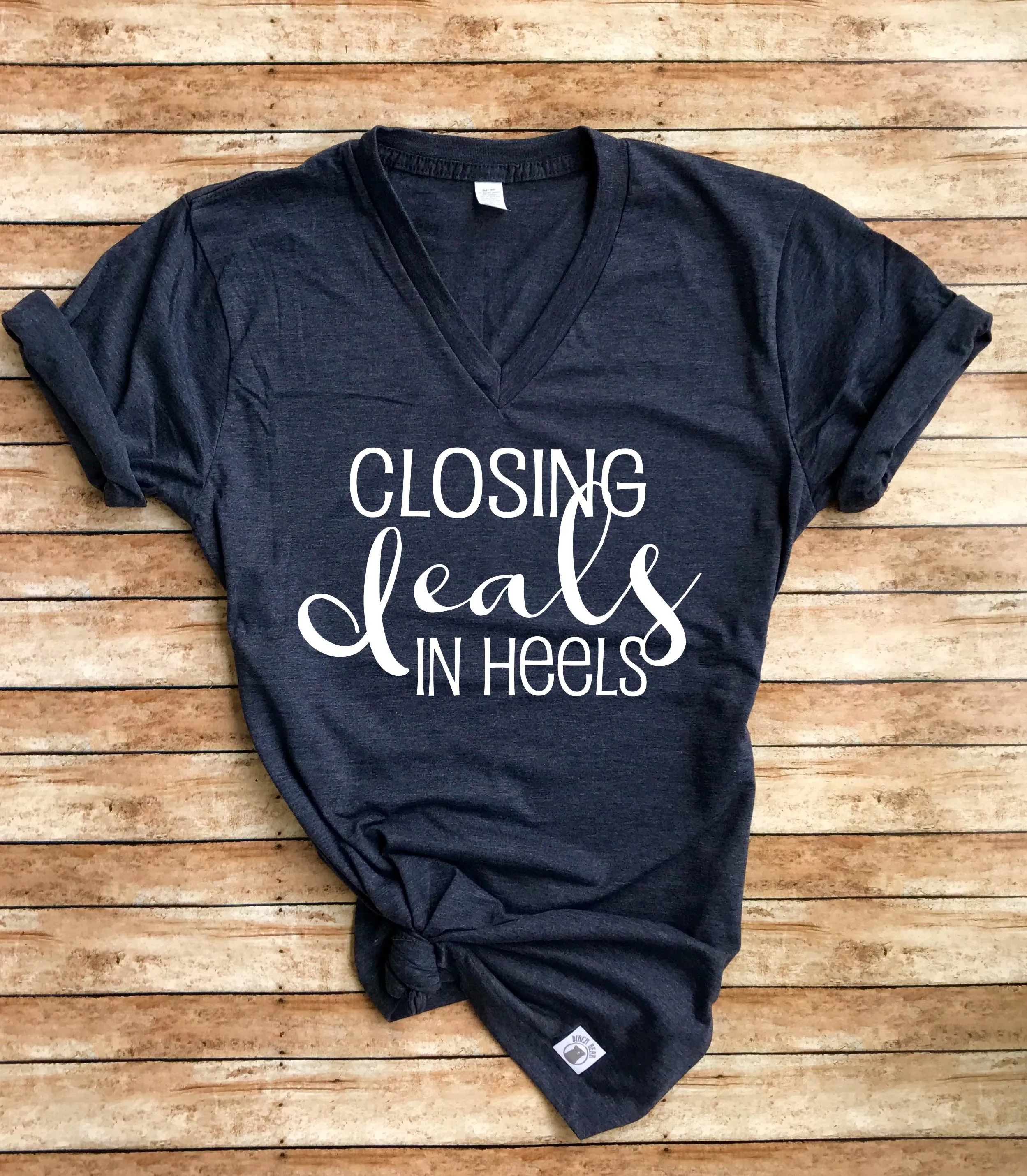 Real Estate Shirt Closing Deals In Heels Shirt I Sell Real Estate Unisex Heather Shirt