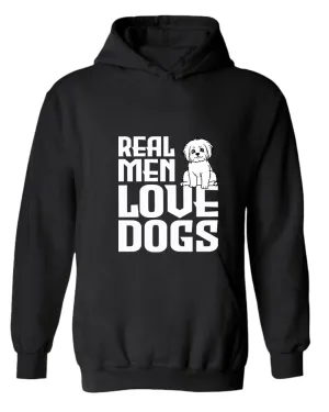 Real men love dogs hoodie, dog pet lover hoodies