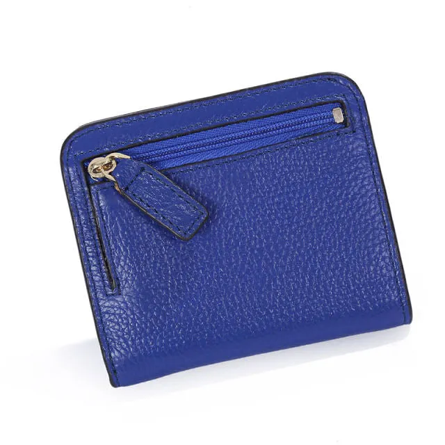 Realaiot Designer Brand Fashion Split Leather Women Wallets Mini Purse Lady Small Leather Wallet with Coin Pocket