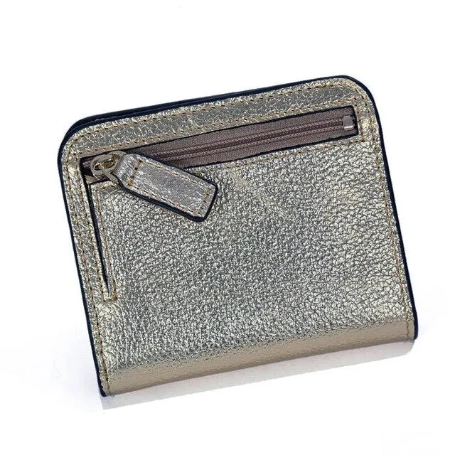 Realaiot Designer Brand Fashion Split Leather Women Wallets Mini Purse Lady Small Leather Wallet with Coin Pocket